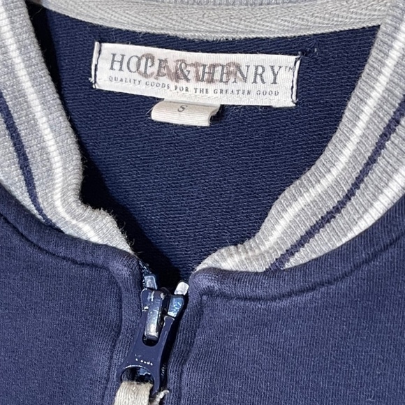 Navy Blue Kids Jacket small boys zip up sweater - Picture 5 of 9